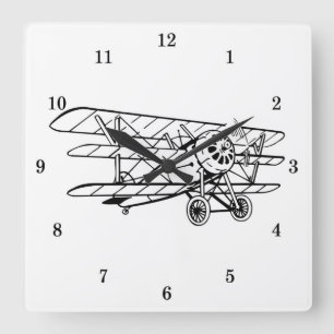 Horloge murale d'avion à trois ailes très Cool
