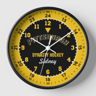 Horloge murale de 24 heures de la dynastie Pittsbu