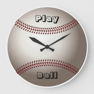 Horloge murale de baseball