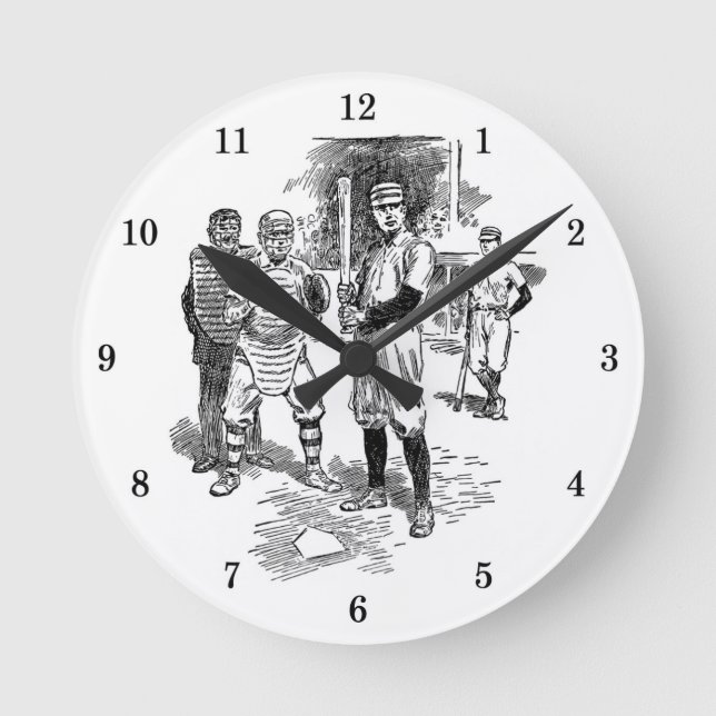 Horloge murale de baseball classique (Recto)