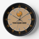 Horloge murale de basket-ball