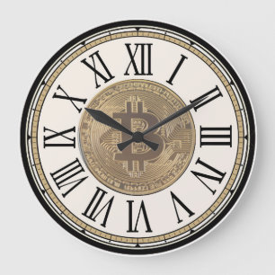 Horloge murale de Bitcoin de chasseurs de trésor