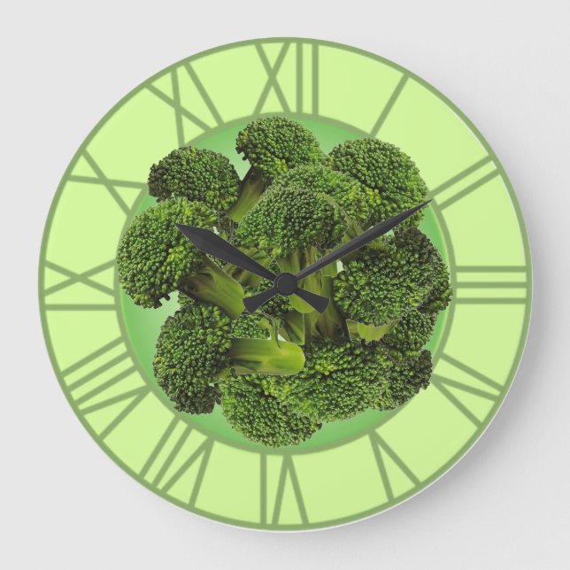 Horloge murale de brocoli (Recto)