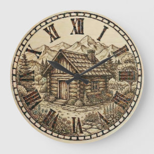 Horloge murale de cabane