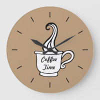 Horloge murale de café de moka