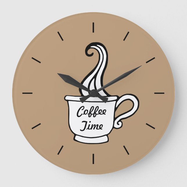 Horloge murale de café de moka (Recto)