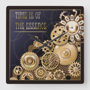 horloge murale de cogs steampunk