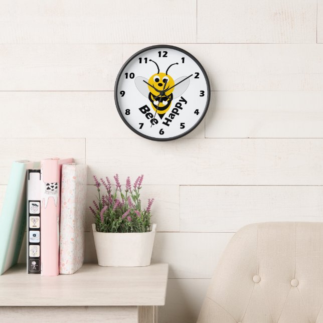 Horloge murale de conception d'abeilles (Salle de lecture)
