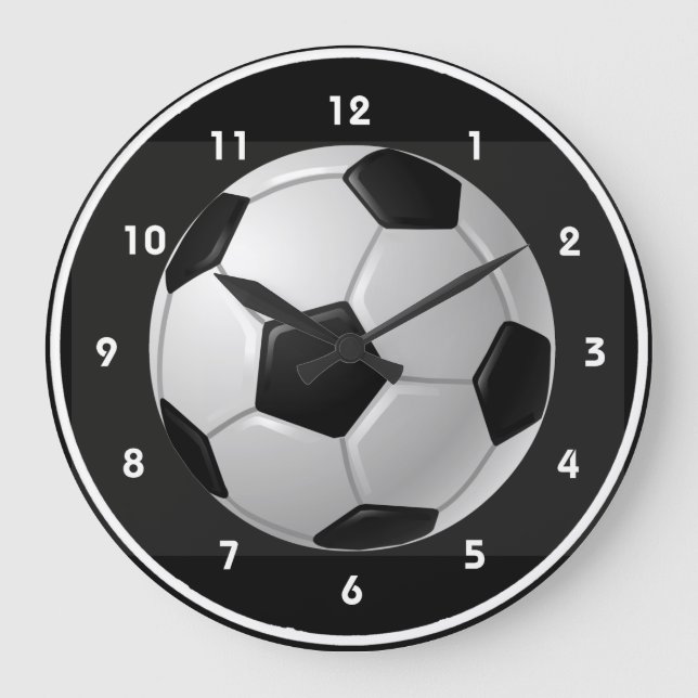 Horloge murale de conception de balle de football (Recto)
