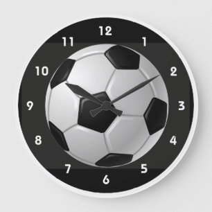 Horloge murale de conception de balle de football