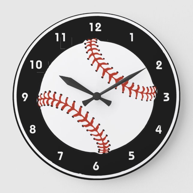Horloge murale de conception de base-ball (Recto)