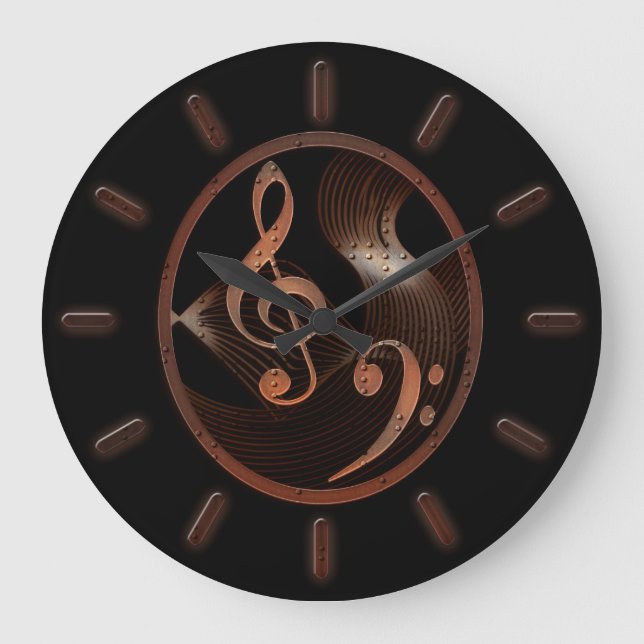 Horloge murale de conception de musique de (Recto)