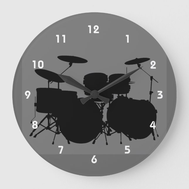 Horloge murale de conception de tambour (Recto)