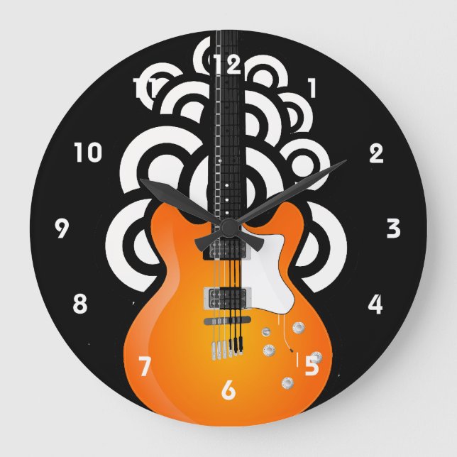 Horloge murale de conception guitare (Recto)