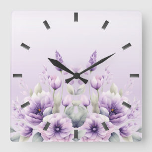 Horloge murale de couleur pourpre