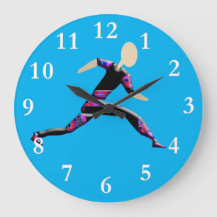 Horloge murale de coureur de sprint