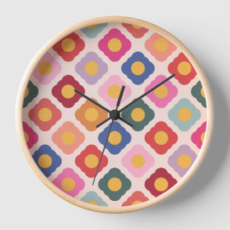 Horloge murale de cuisine d'art populaire