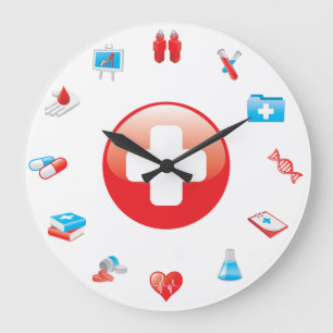 Horloge murale de docteur Profession Medical