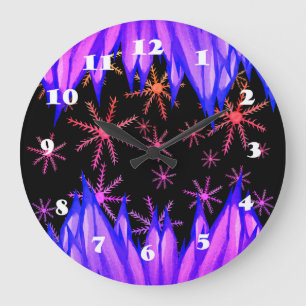 Horloge murale de douceur d'hiver
