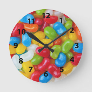 Horloge murale de dragée à la gelée de sucre