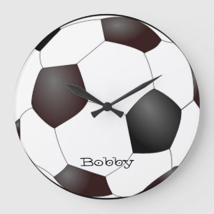 Horloge murale de fan de foot