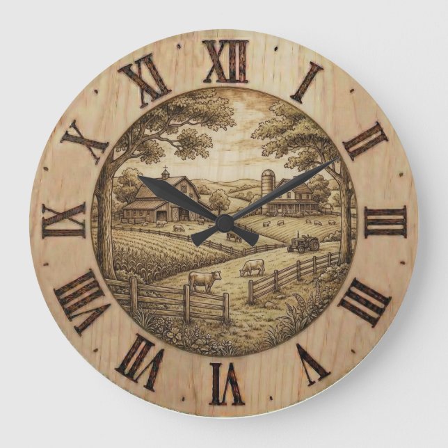 Horloge murale de ferme (Recto)