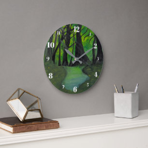 Horloge murale de ferme à grain de bois rustique v