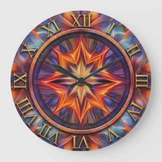 Horloge murale de feu mythique