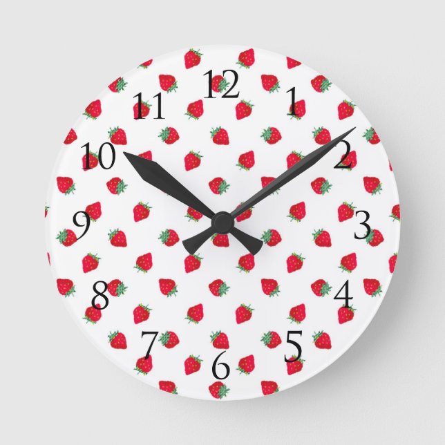 Horloge murale de fraise (Recto)