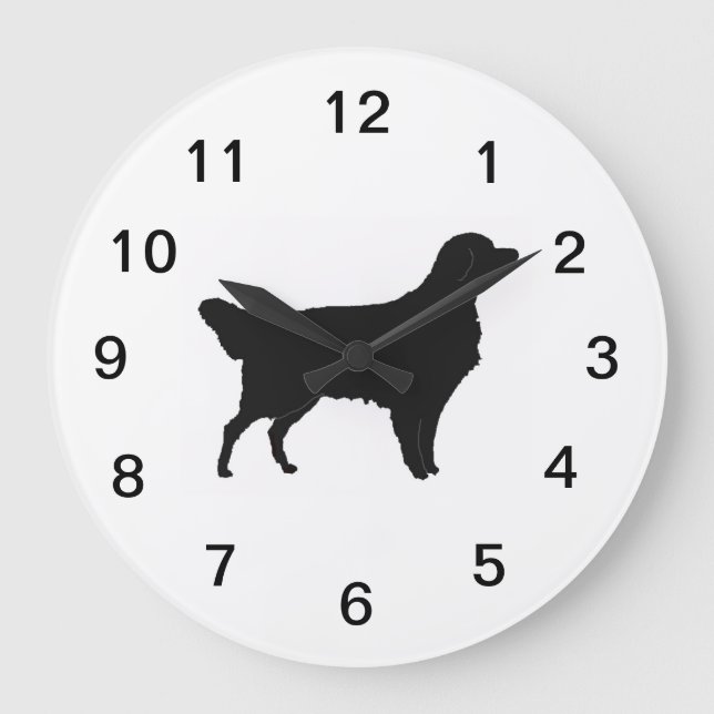 Horloge murale de golden retriever (Recto)