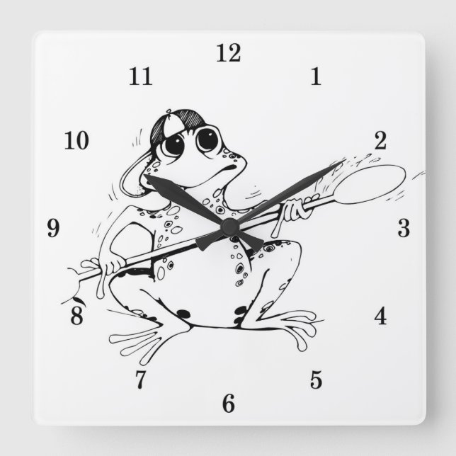 Horloge murale de grenouille très Cool (Recto)