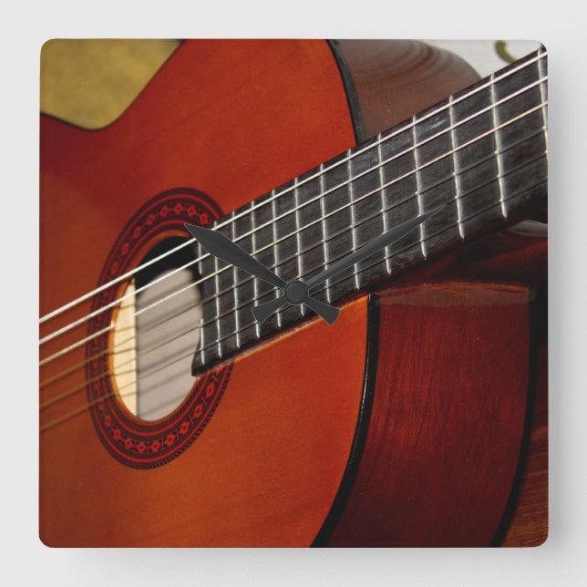 Horloge murale de guitare acoustique (Recto)