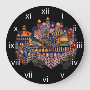 Horloge murale de Jérusalem lumineuse