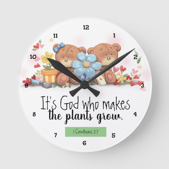 Horloge murale de la Bible pour enfants (Recto)