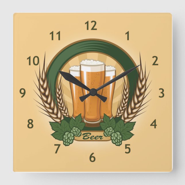 Horloge murale de la bière (Recto)
