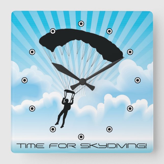 Horloge murale de la conception de la Skydiving (Recto)