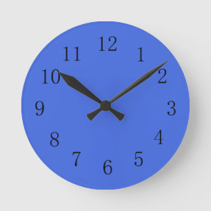 Horloge murale de la cuisine bleue royale