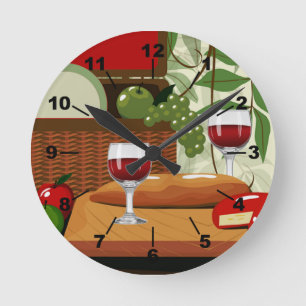 Horloge murale de la cuisine italienne