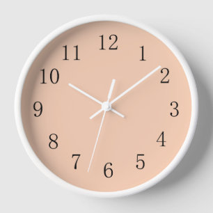 Horloge murale de la cuisine Pastel Apricot
