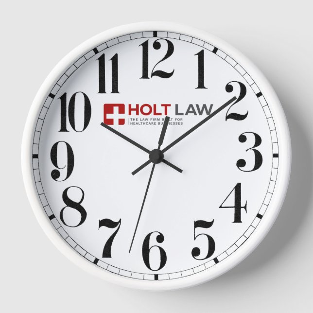 Horloge murale de la main droite (rouge) (Recto)