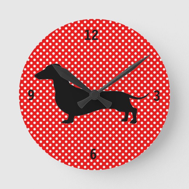 Horloge murale de la poupée de la poupée rouge et  (Recto)