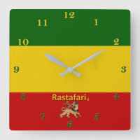 Horloge murale de la région de Bob Marley