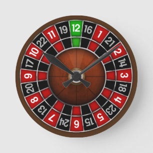 Horloge murale de la roulette