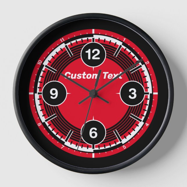 Horloge murale de l'action couleur personnalisée (Recto)