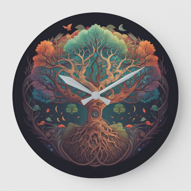 Horloge murale de l'arbre de vie (Recto)