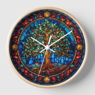 Horloge murale de l'arbre de vie