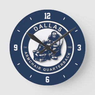 Horloge murale de l'arrière du fauteuil Dallas