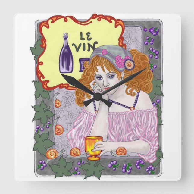 Horloge murale de Le Vin Again (Recto)