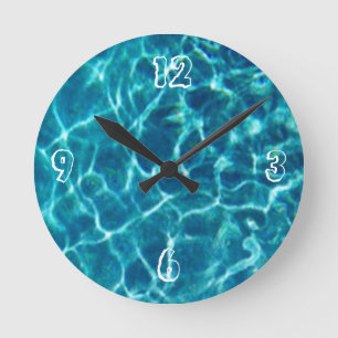 Horloge murale de l'eau de piscine