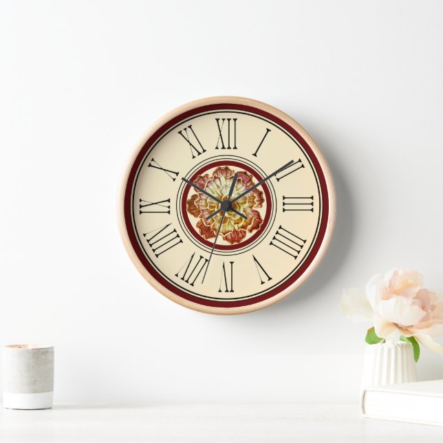 Horloge murale de l'élégance de la Bourgogne et de (Maison)